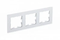 Рамка 3-ая Schneider Electric AtlasDesign Nature Матовое стекло белый